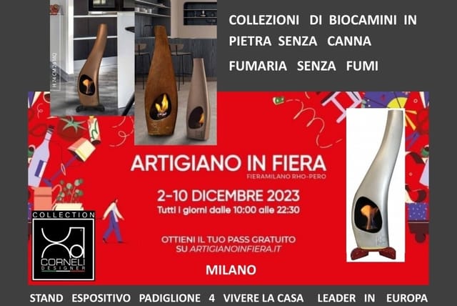 Artigiano in Fiera, Fiera Milano Rho, stand Corneli Hot Design
