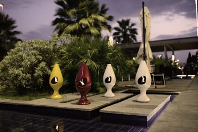ASSO DI PIK (base compresa), biocamino di design Corneli Hot Design