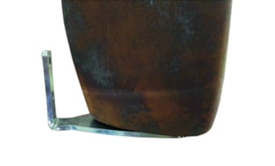 PIASTRA ACCIAIO INOX FISSAGGIO A PARETE, altra vista