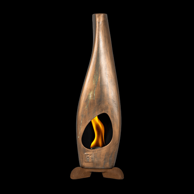 DINAMICA MAGNUM (Base Charlotte esclusa), biocamino di design Corneli Hot Design